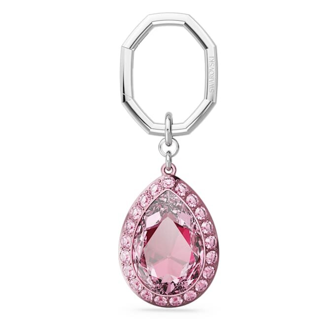 Schlüsselanhänger im Birnenschliff, Rosa Schlüsselanhänger im Birnenschliff, Rosa