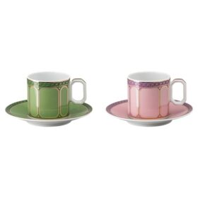 Signum Espresso-Set aus Porzellan, mehrfarbig