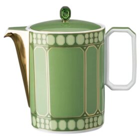 Signum Kaffeekanne aus Porzellan, grün