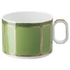 Signum-Tasse mit Untertasse aus Porzellan, grün Signum-Tasse mit Untertasse aus Porzellan, grün