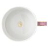 Signum Teetasse mit Untertasse aus Porzellan, rosa