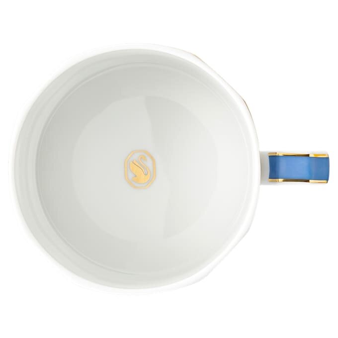 Signum-Teetasse mit Untertasse aus Porzellan, blau Signum-Teetasse mit Untertasse aus Porzellan, blau