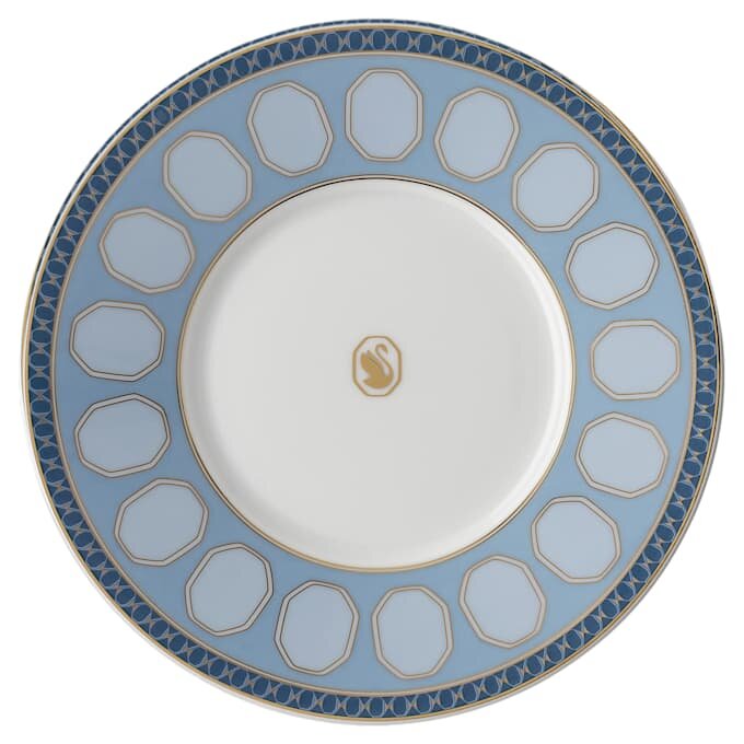 Signum-Teetasse mit Untertasse aus Porzellan, blau Signum-Teetasse mit Untertasse aus Porzellan, blau