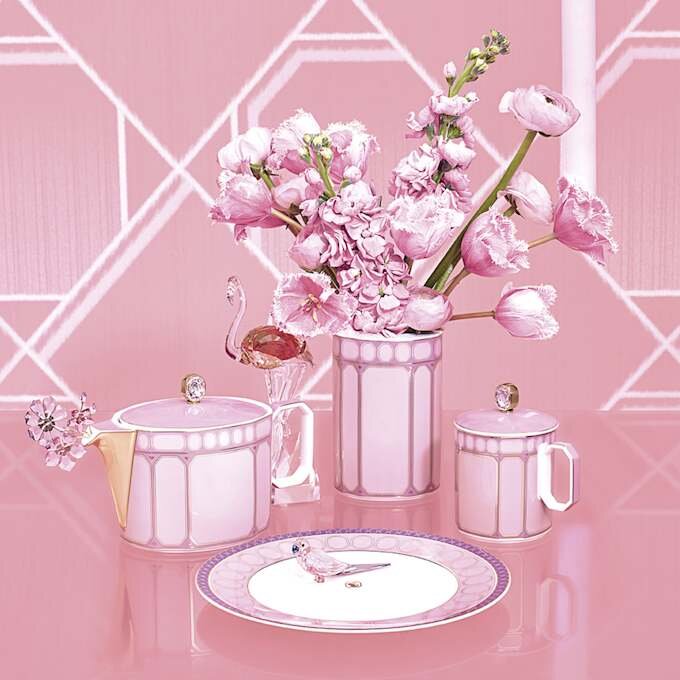 Signum-Teekanne aus Porzellan, klein, rosa Signum-Teekanne aus Porzellan, klein, rosa