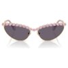 Sonnenbrille in Cat-Eye-Form, Lila Sonnenbrille in Cat-Eye-Form, Lila