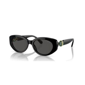 Sonnenbrille in Cat-Eye-Form, Sk6002, Schwarz Sonnenbrille in Cat-Eye-Form, Sk6002, Schwarz