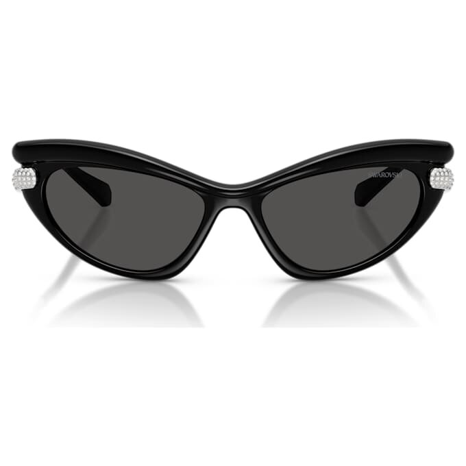 Sonnenbrille in Cat-Eye-Form, Sk6038, Schwarz Sonnenbrille in Cat-Eye-Form, Sk6038, Schwarz