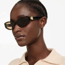 Sonnenbrille in Cat-Eye-Form, Sk6045, Braun