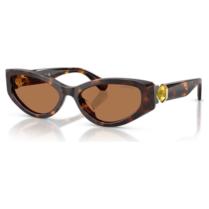 Sonnenbrille in Cat-Eye-Form, Sk6045, Braun Sonnenbrille in Cat-Eye-Form, Sk6045, Braun