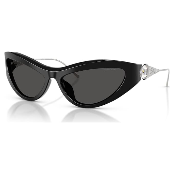 Sonnenbrille in Cat-Eye-Form, SK6046, Schwarz Sonnenbrille in Cat-Eye-Form, SK6046, Schwarz