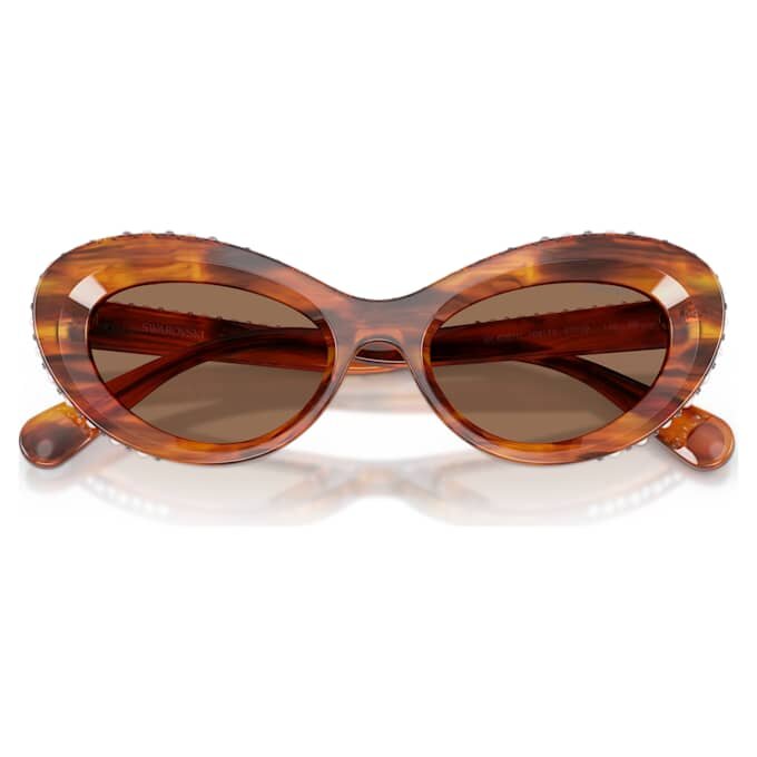 Sonnenbrille in Cat-Eye-Form, Sk6061U, Braun Sonnenbrille in Cat-Eye-Form, Sk6061U, Braun