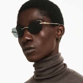 Sonnenbrille in Kissenform, Sk7038, goldfarben