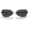 Sonnenbrille in Kissenform, Sk7038, goldfarben Sonnenbrille in Kissenform, Sk7038, goldfarben
