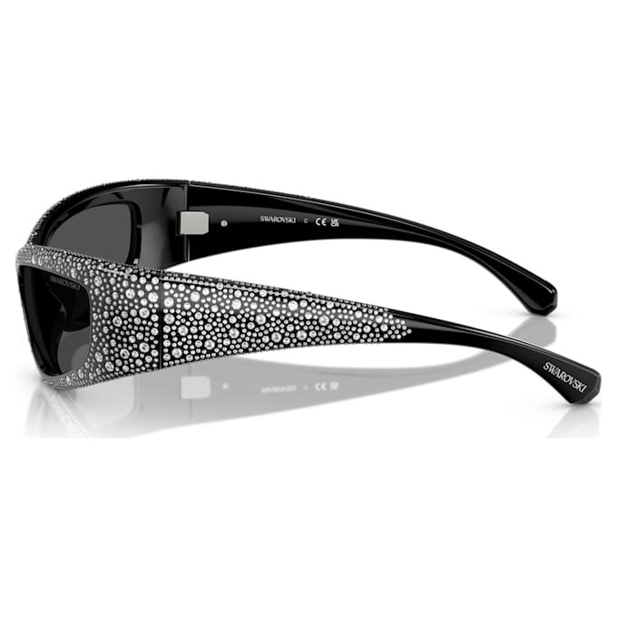 Sonnenbrille in Maskenform, SK6027, Schwarz Sonnenbrille in Maskenform, SK6027, Schwarz