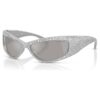 Sonnenbrille in Maskenform, Sk6027, silberfarben Sonnenbrille in Maskenform, Sk6027, silberfarben