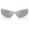 Sonnenbrille in Maskenform, Sk6027, silberfarben Sonnenbrille in Maskenform, Sk6027, silberfarben