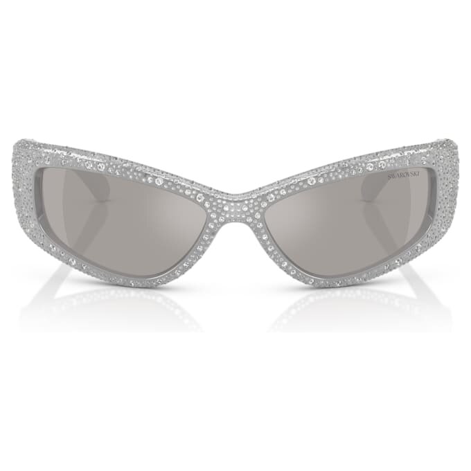 Sonnenbrille in Maskenform, Sk6027, silberfarben Sonnenbrille in Maskenform, Sk6027, silberfarben