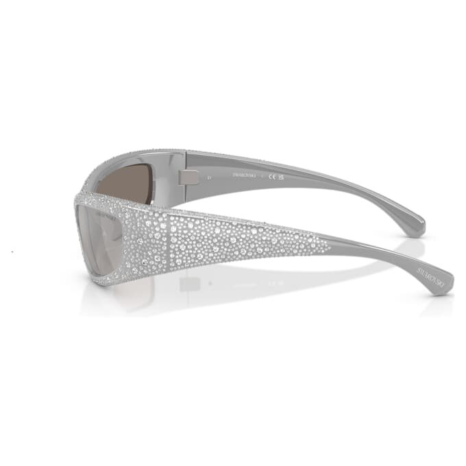 Sonnenbrille in Maskenform, Sk6027, silberfarben Sonnenbrille in Maskenform, Sk6027, silberfarben