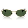 Sonnenbrille in ovaler Form, grün