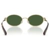 Sonnenbrille in ovaler Form, grün