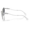 Sonnenbrille in ovaler Form, Sk7017, silberfarben Sonnenbrille in ovaler Form, Sk7017, silberfarben