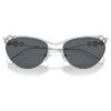 Sonnenbrille in ovaler Form, Sk7017, silberfarben Sonnenbrille in ovaler Form, Sk7017, silberfarben