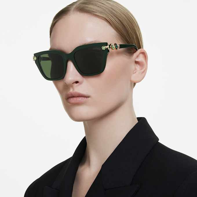 Sonnenbrille in quadratischer Form, grün Sonnenbrille in quadratischer Form, grün