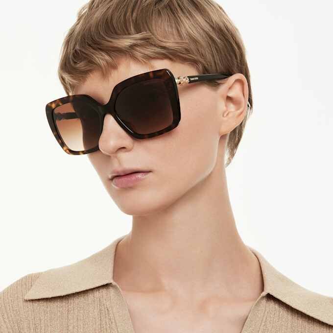 Sonnenbrille in quadratischer Form, Sk6049, Braun Sonnenbrille in quadratischer Form, Sk6049, Braun