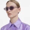 Sonnenbrille, ovale Form, rosa Sonnenbrille, ovale Form, rosa