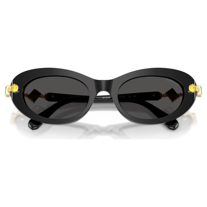 Sonnenbrille, ovale Form, schwarz Sonnenbrille, ovale Form, schwarz