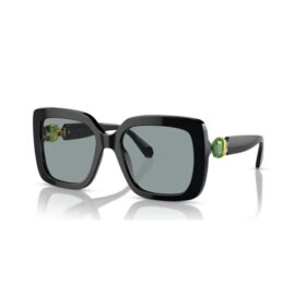 Sonnenbrille, Oversize, quadratische Form, SK6001, Schwarz