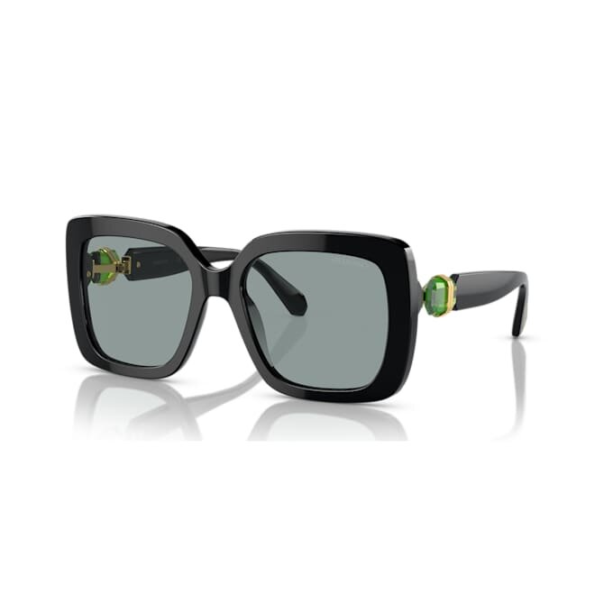 Sonnenbrille, Oversize, quadratische Form, SK6001, Schwarz Sonnenbrille, Oversize, quadratische Form, SK6001, Schwarz