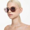 Sonnenbrille, Oversize, quadratische Form, SK6011, Lila Sonnenbrille, Oversize, quadratische Form, SK6011, Lila