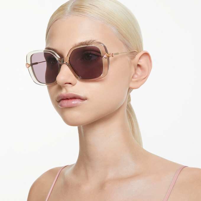 Sonnenbrille, Oversize, quadratische Form, SK6011, Lila Sonnenbrille, Oversize, quadratische Form, SK6011, Lila