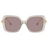 Sonnenbrille, Oversize, quadratische Form, SK6011, Lila Sonnenbrille, Oversize, quadratische Form, SK6011, Lila