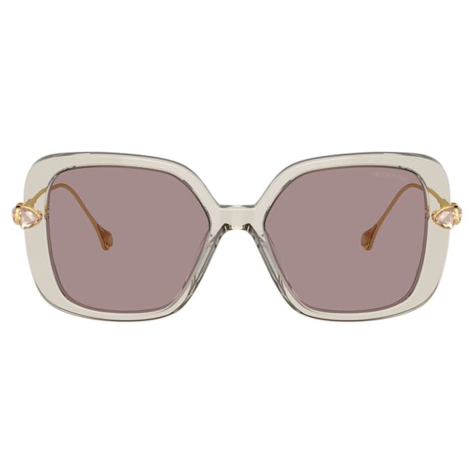 Sonnenbrille, Oversize, quadratische Form, SK6011, Lila Sonnenbrille, Oversize, quadratische Form, SK6011, Lila