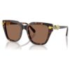 Sonnenbrille, quadratische Form, braun