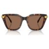 Sonnenbrille, quadratische Form, braun
