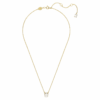 Stilla-Anhänger mit rundem Schliff, weiß, goldfarben plattiert Stilla-Anhänger mit rundem Schliff, weiß, goldfarben plattiert