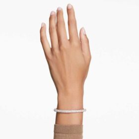 Sublima Armreif „Snow Pavé“, weiß, roségoldfarben plattiert Sublima Armreif „Snow Pavé“, weiß, roségoldfarben plattiert