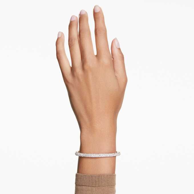 Sublima Armreif „Snow Pavé“, weiß, roségoldfarben plattiert Sublima Armreif „Snow Pavé“, weiß, roségoldfarben plattiert