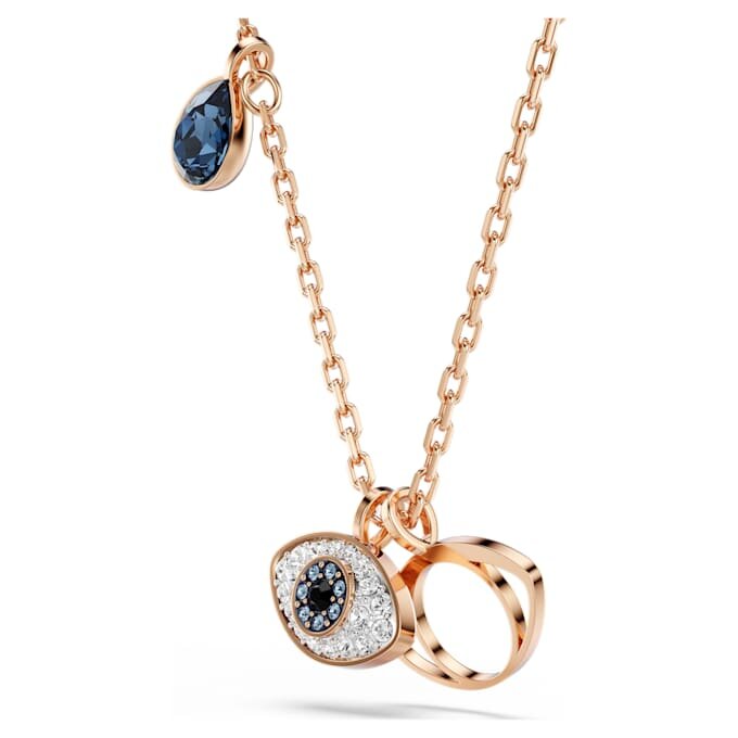 Symbolica-Anhänger „Auge“, mehrfarbig, rosévergoldet Symbolica-Anhänger „Auge“, mehrfarbig, rosévergoldet