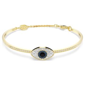 Symbolica-Armreif „Evil Eye“, blau, vergoldet Symbolica-Armreif „Evil Eye“, blau, vergoldet