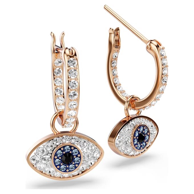 Symbolica-Ohrringe „Eye“, mehrfarbig, rosévergoldet Symbolica-Ohrringe „Eye“, mehrfarbig, rosévergoldet