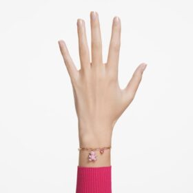 Teddy-Armband „Bär“, rosa, roségoldfarben plattiert Teddy-Armband „Bär“, rosa, roségoldfarben plattiert