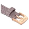 Uhrenarmband, 13 mm (0,51″) breit, Leder, grau, roségoldfarben Uhrenarmband, 13 mm (0,51″) breit, Leder, grau, roségoldfarben