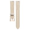 Uhrenarmband, 16 mm (0,63″) breit, Leder mit Ziernähten, grau, roségoldfarben Uhrenarmband, 16 mm (0,63″) breit, Leder mit Ziernähten, grau, roségoldfarben