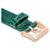 Uhrenarmband, 16 mm (0,63″) breit, Leder mit Ziernähten, grün Uhrenarmband, 16 mm (0,63″) breit, Leder mit Ziernähten, grün