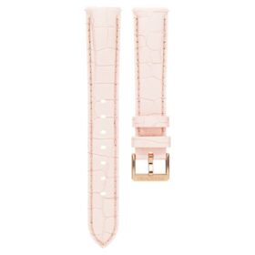 Uhrenarmband 16 mm (0,63″) breit, Leder mit Ziernähten, rosa, roségoldfarben Uhrenarmband 16 mm (0,63″) breit, Leder mit Ziernähten, rosa, roségoldfarben