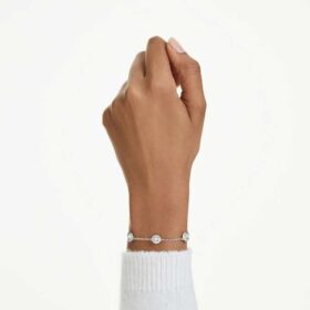 Una Angelic Armband mit rundgeschliffenen, doppelseitigen Motiven, weiß, rhodiniert Una Angelic Armband mit rundgeschliffenen, doppelseitigen Motiven, weiß, rhodiniert
